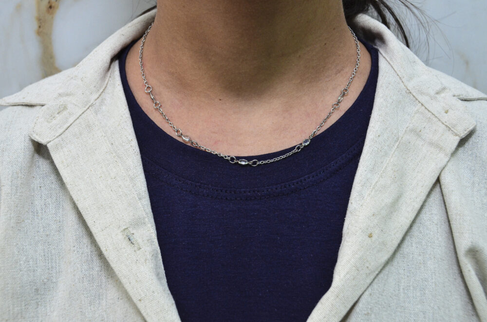 Choker Elos em Aço Inoxidável