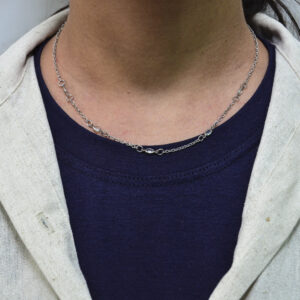 Choker Elos em Aço Inoxidável